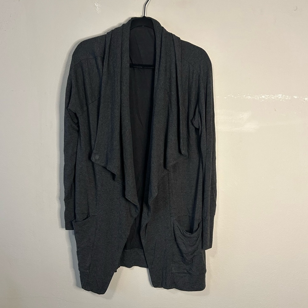 Athleta Studio Wrap Open Front Cardigan